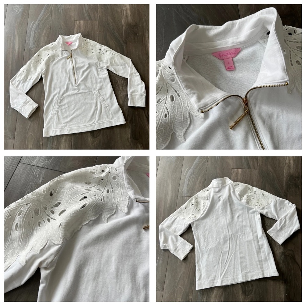 Lilly Pulitzer popover resort white L